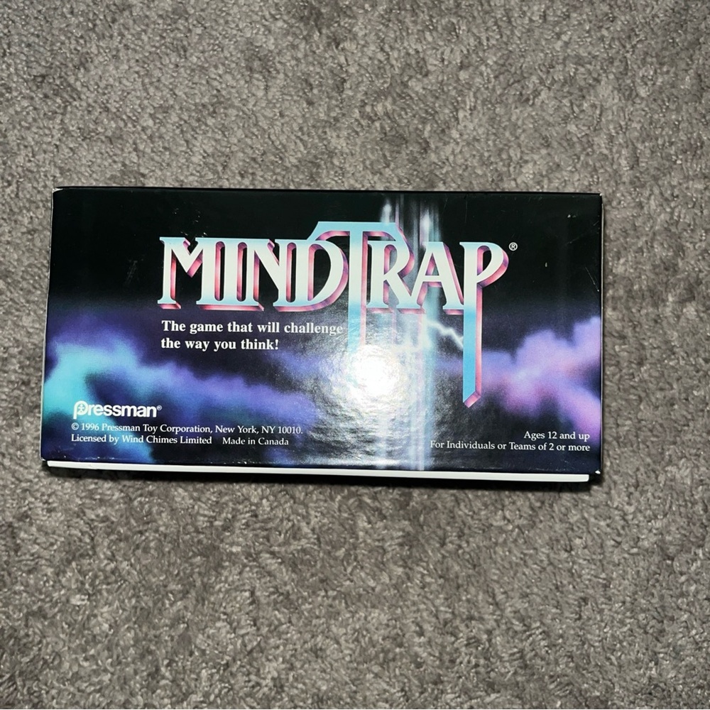 MindTrap Strategy Game - Black & Purple Box - Pressman